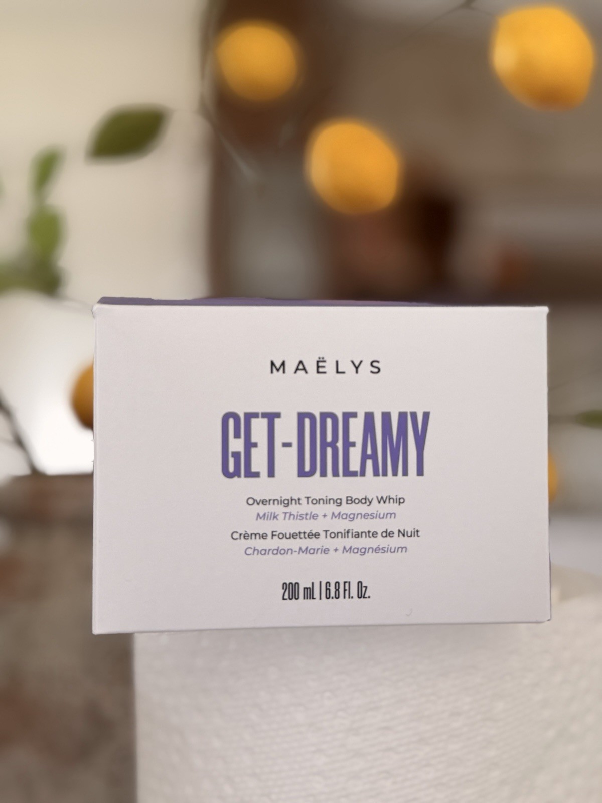 MAELYS GET-DREAMY OVERNIGHT TONING BODY WHIP 200ML 6.8FL OZ BRAND NEW IN BOX