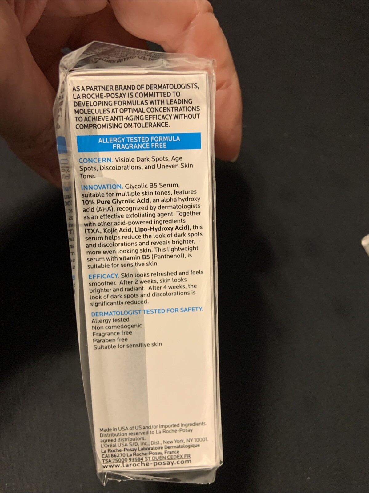La Roche-Posay Glycolic B5 Serum Dark Spot Corrector Exp 04/2026 NEW