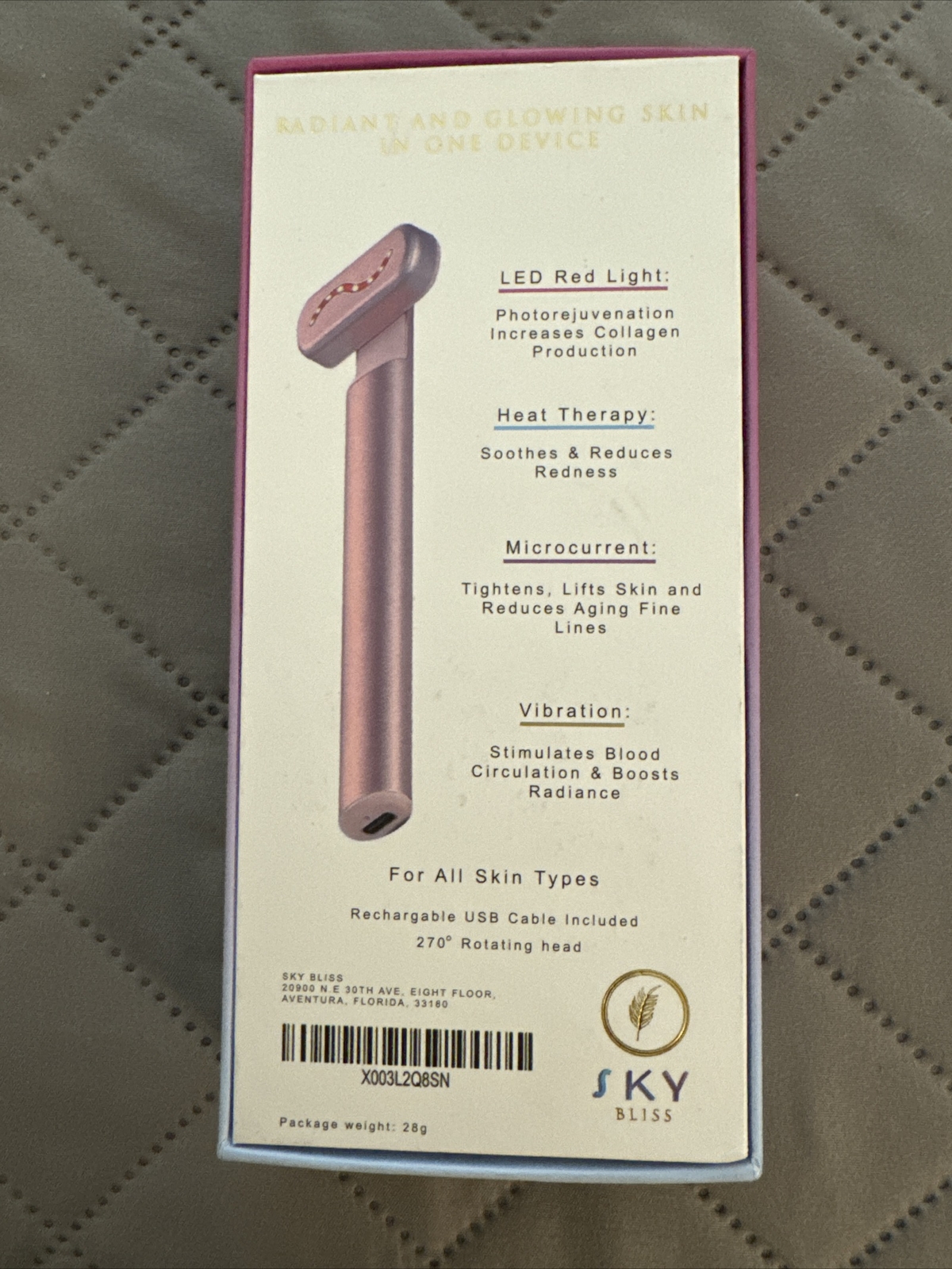 Sky Bliss Beauty Wand Anti Aging Advanced Skin Care Device Rejuvenation