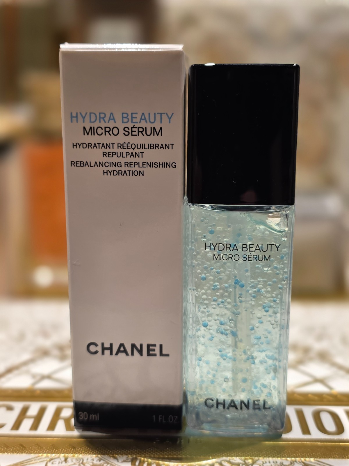 CHANEL HYDRA BEAUTY MICRO SÉRUM Rebalancing Replenishing Hydration, 1 oz.