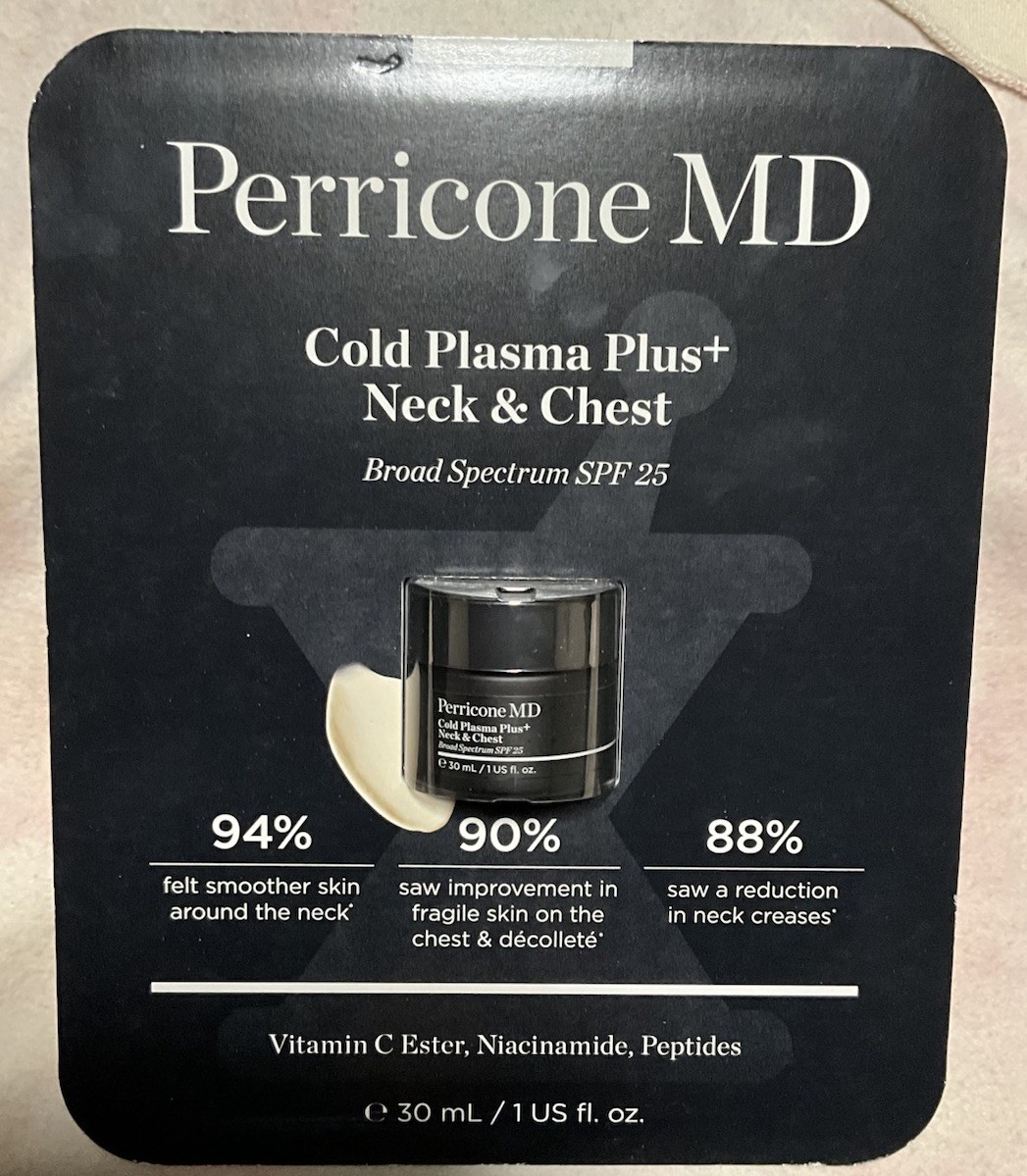 Perricone MD Cold Plasma Plus+ Neck & Chest Broad Spectrum Moisturizer SPF 25