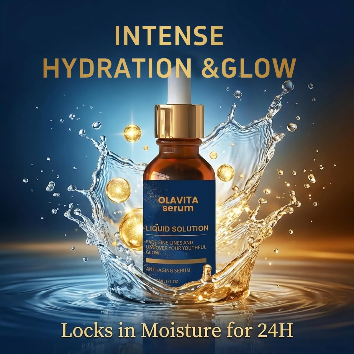 Olavita Liquid Solution Anti Aging Serum, New Upgraded Vitamin C & E Serum, B…