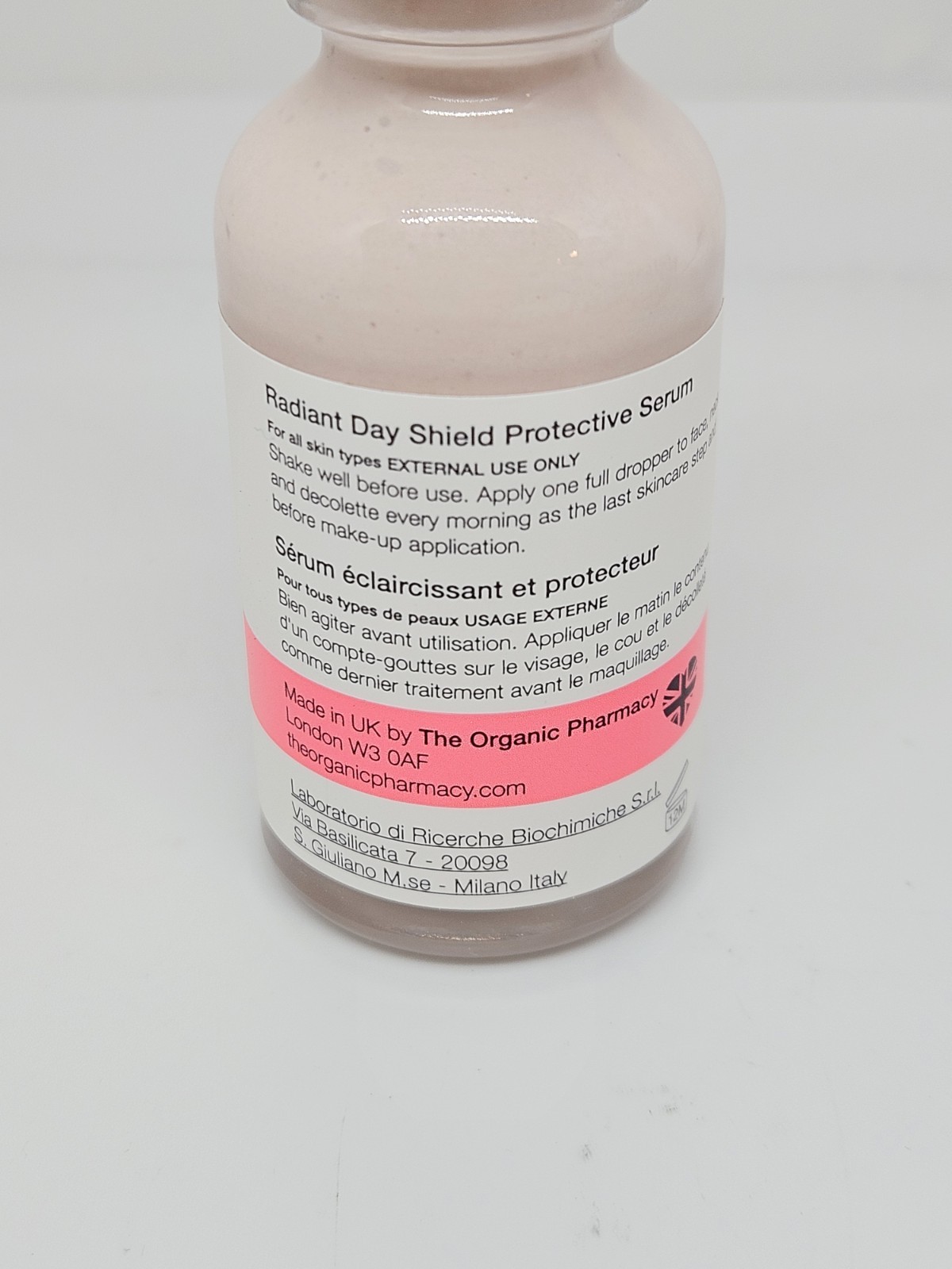 The Organic Pharmacy Radiant Day Shield Serum 1.0 Fl. oz New unbox
