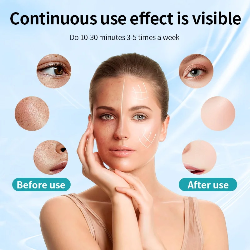 7-Color LED Light Therapy Face Mask, Silicone Skin Care Beauty Mask