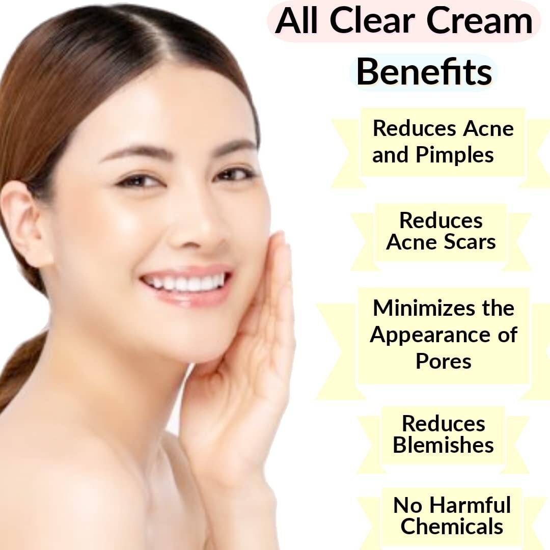 Saroj Organics All Clear Cream, 50gm,for men and women LONG EXPIRY