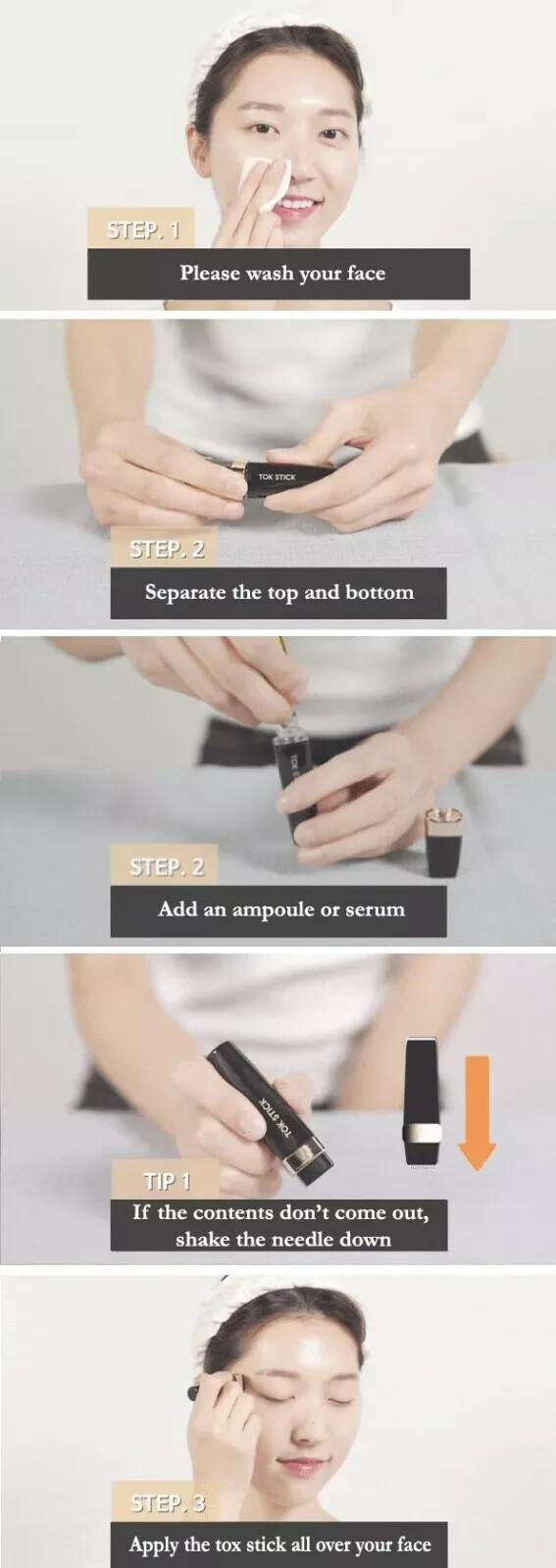 Tok Stick MTS Microneedle Therapy System Self Skin Care Device K-Beauty/Tracking