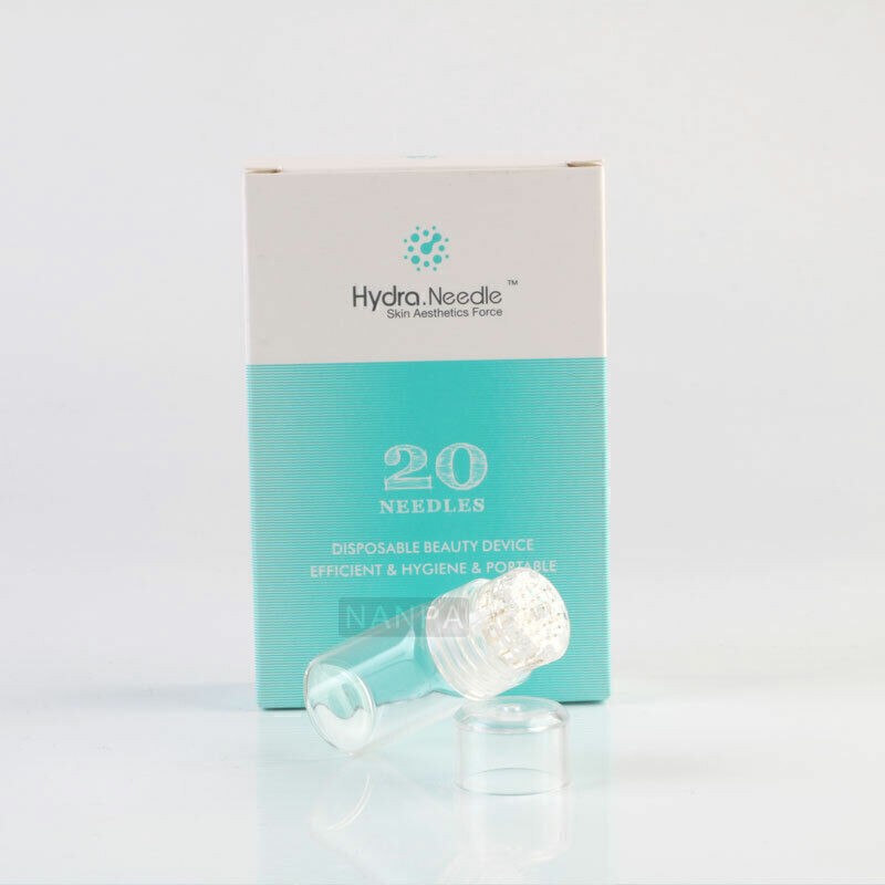 Hydra 20 Pins Derma Stamp With bottle Skin Therapy Auto Serum Infusion System