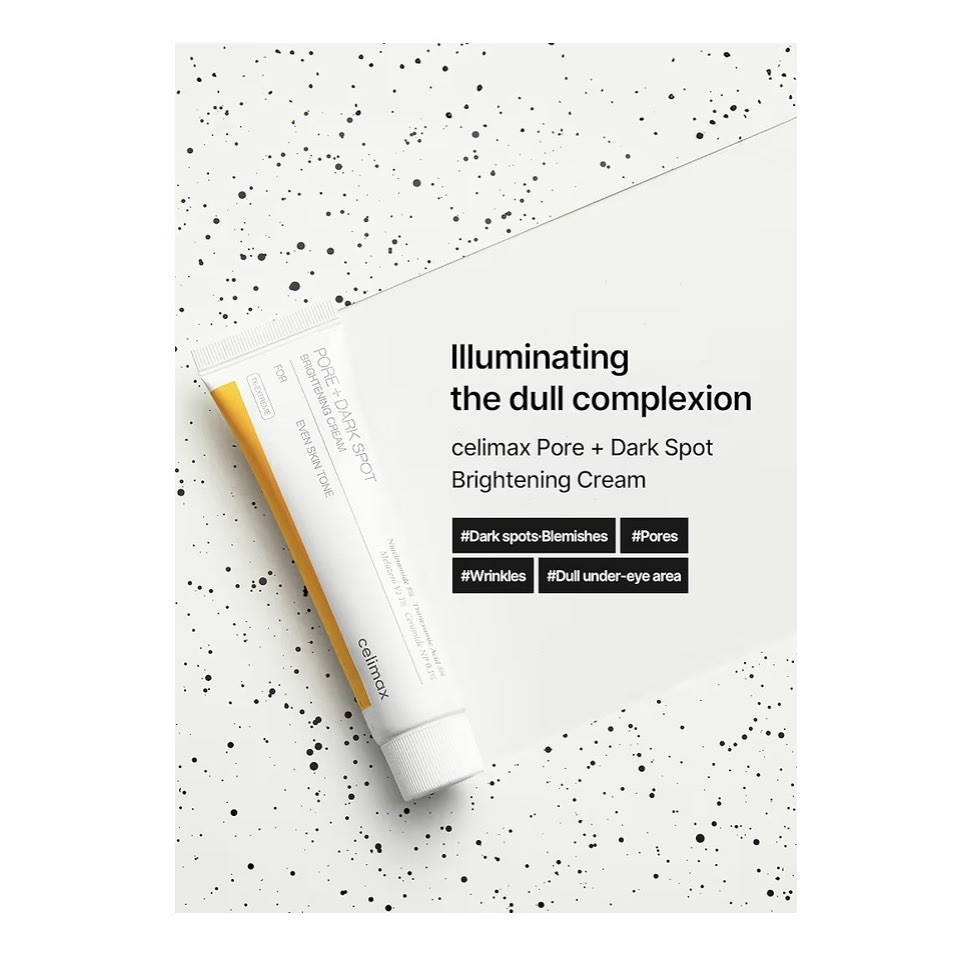 Celimax Pore + Dark Spot Brightening Cream 35ml | Niacinamide | Tranexamic Acid.