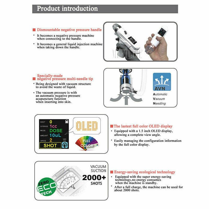New Water Machine Gun Mesogun Meso Therapy Skin Care Spa Machine/Accessory US
