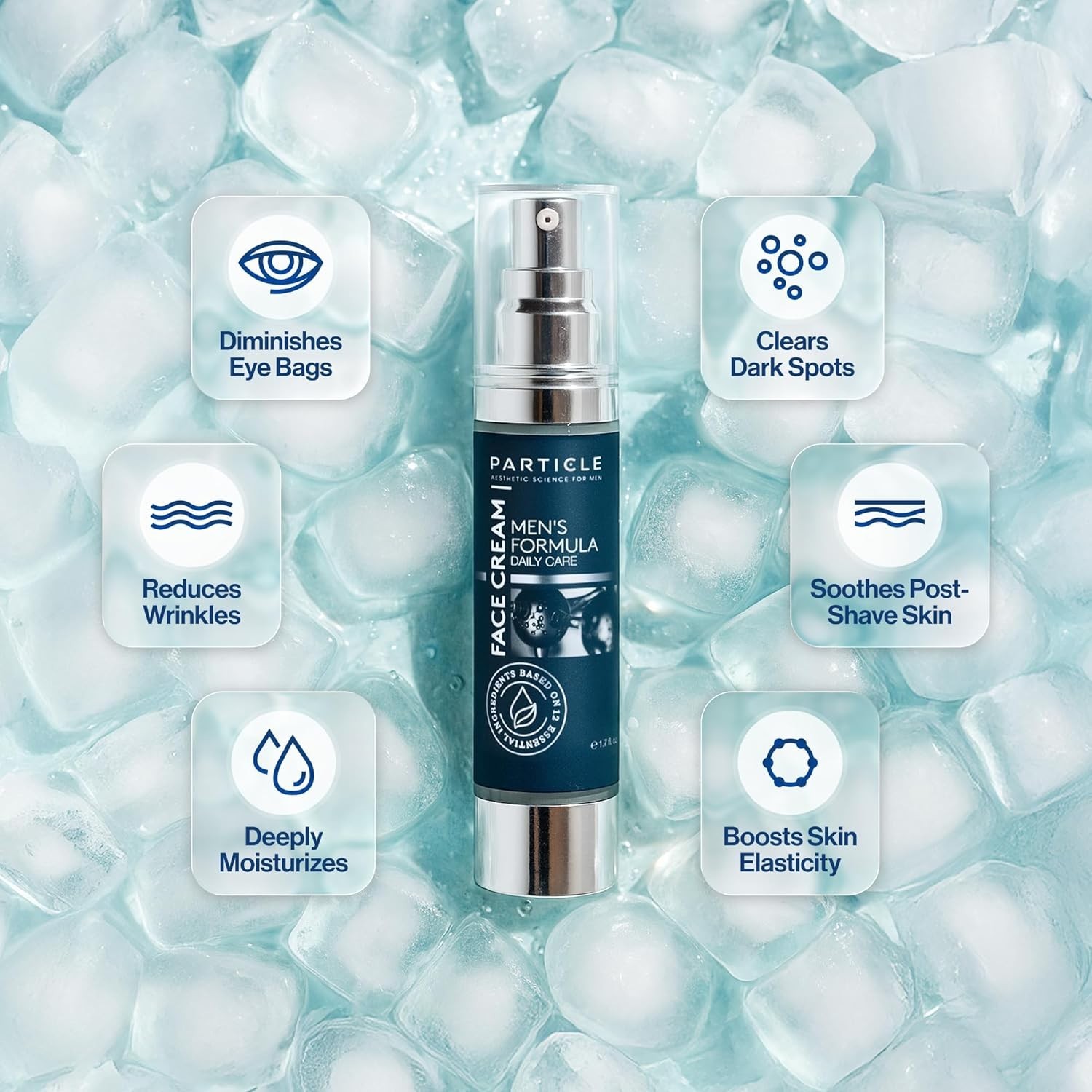3X Particle Face Cream Men 6 in 1 Anti-Aging Cream Fights Eye Bags Dark Spots