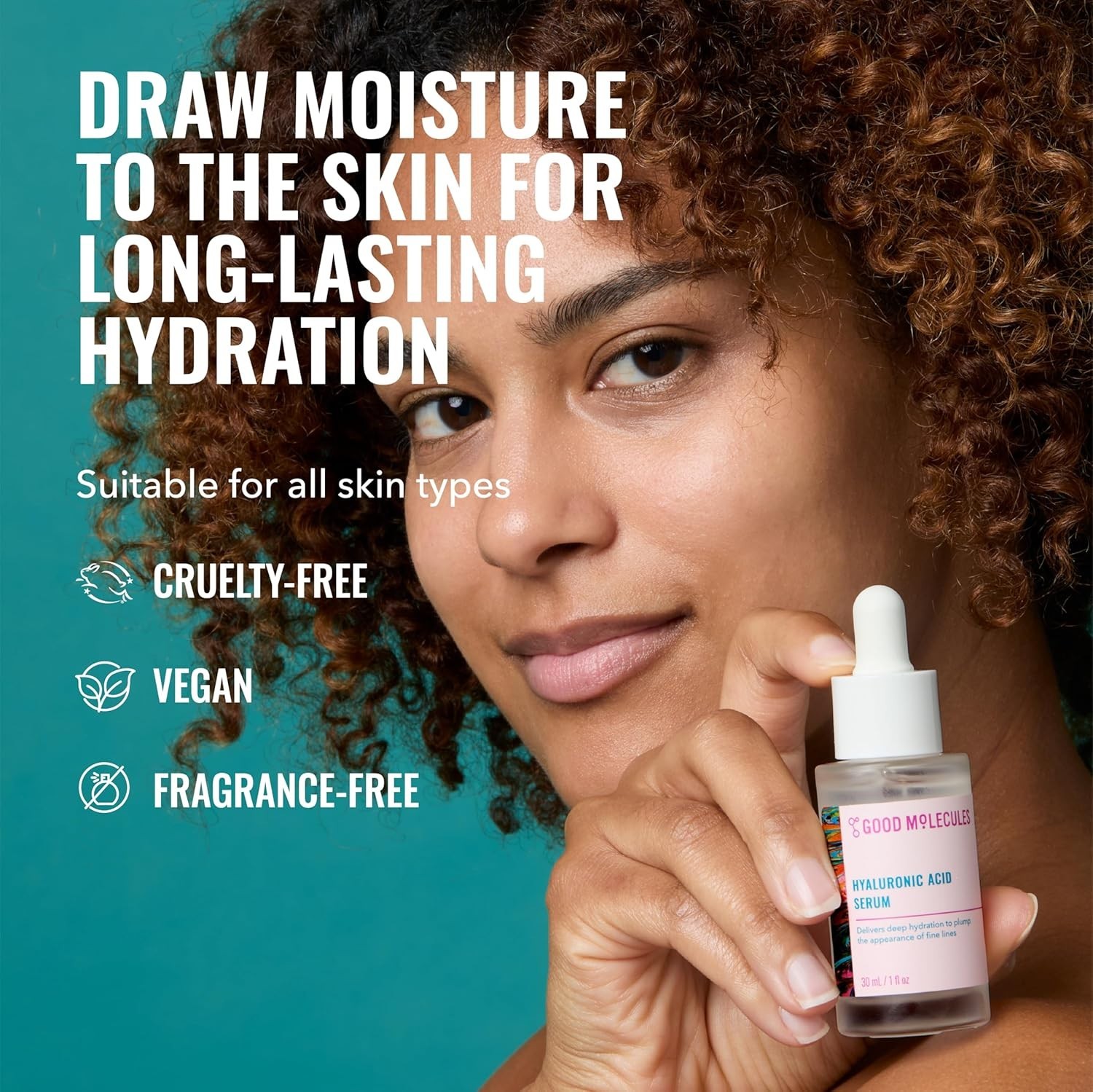 Good Molecules Hyaluronic Acid Serum – 1% Hyaluronic Acid Non-greasy
