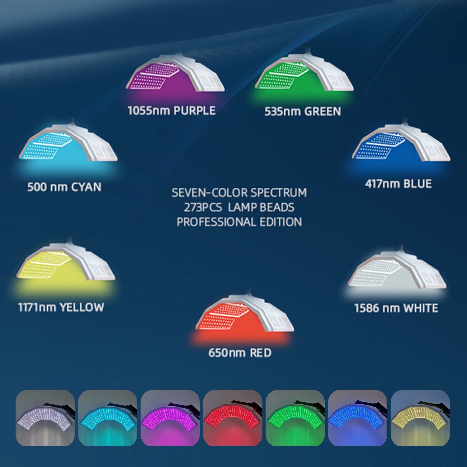 Professional 7 Colors LED Photon Photodynamic Light Therapy PDT Beauty Machine