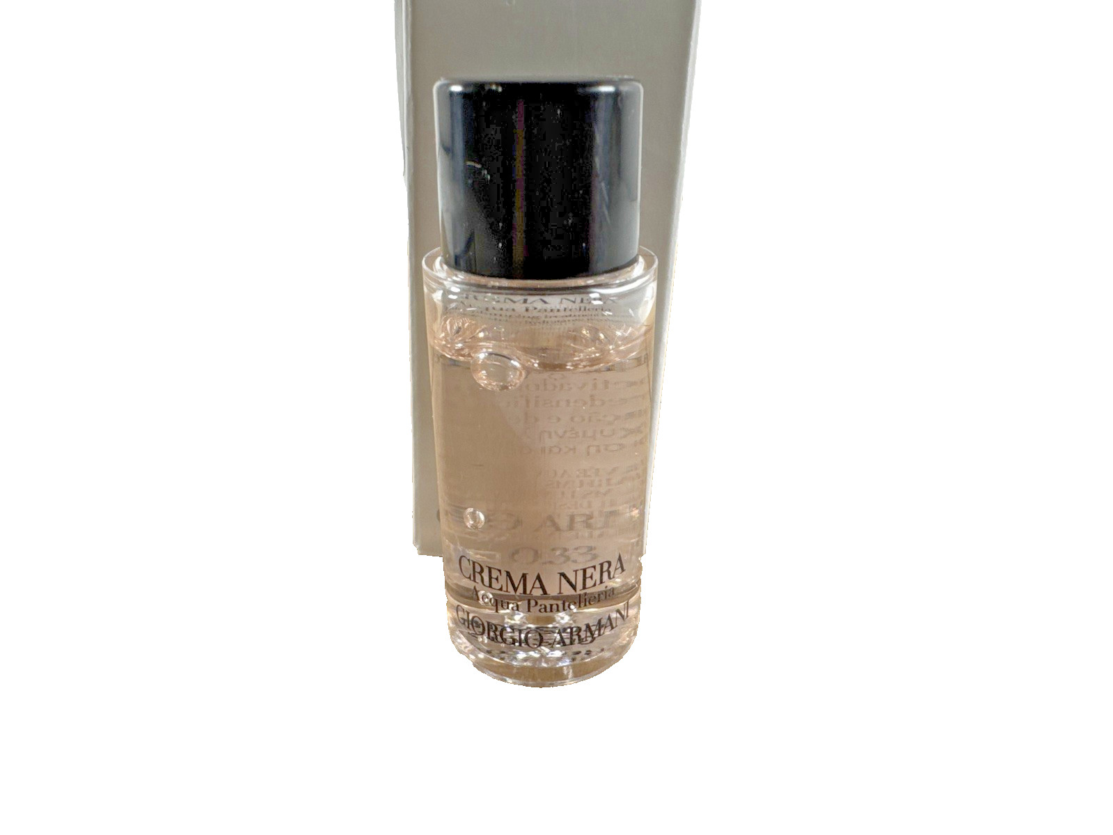 2x Giorgio Armani Crema Nera Acqua Pantelleria Treatment Lotion 10ml