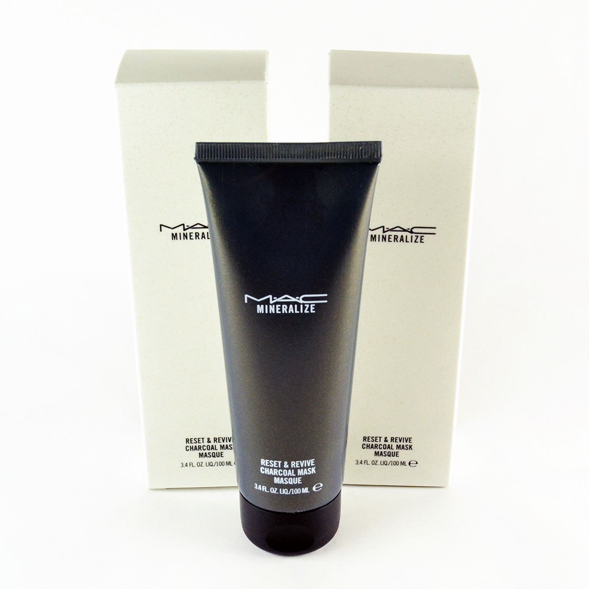 2 Mac Mineralize Reset & Revive Charcoal Mask – Set Of 2 x 3.4 Oz. / 100mL
