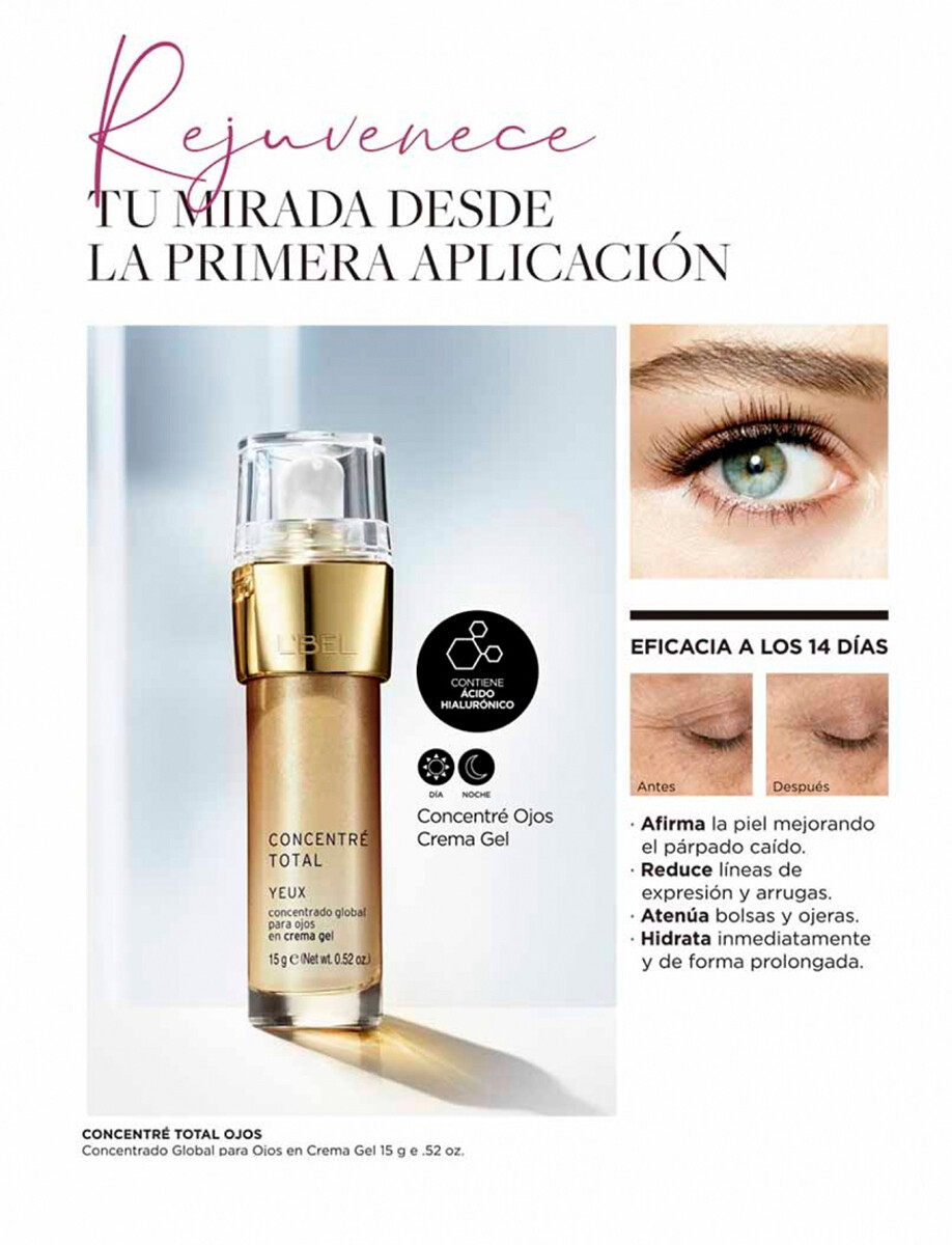 L’Bel CONCENTRE TOTAL YEUX • Eyes Gel-Cream Improves Fine Lines & Wrinkles