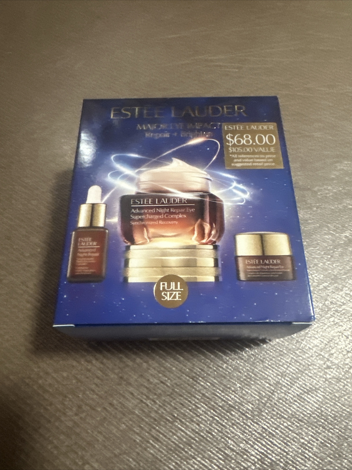 estee lauder major eye impact repair + brighten Full Size New Box $105 Value