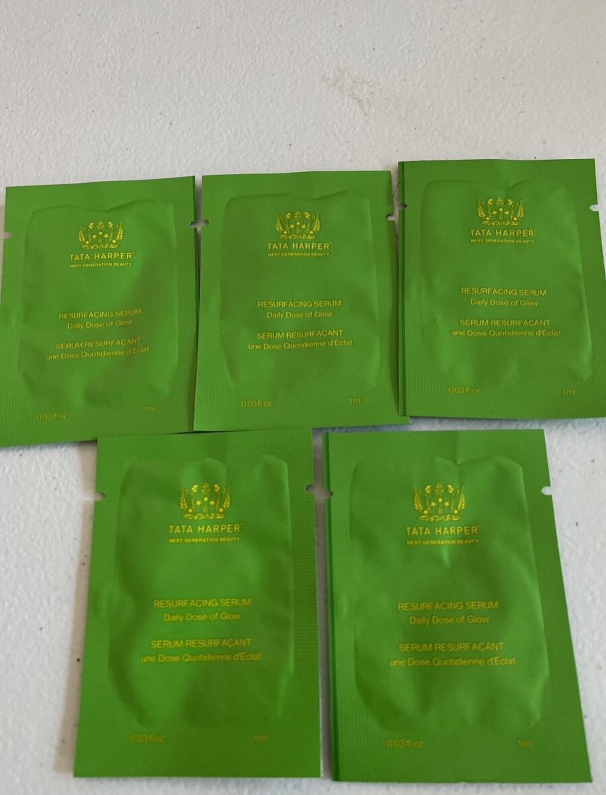 5 Tata Harper Resurfacing Serum Sample Travel 1ml T