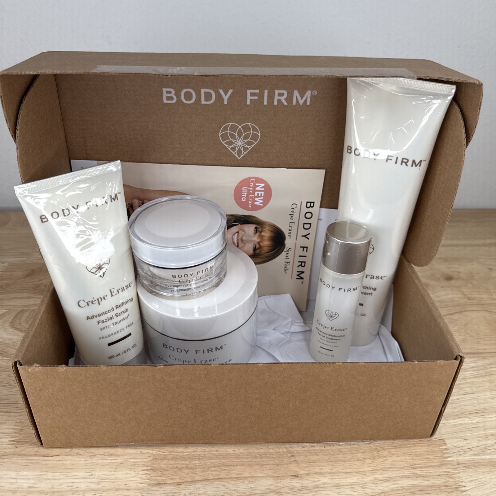 The Body Firm Crêpe Erase 5 Piece Kit Advance Body Repair, Restorative Treatment