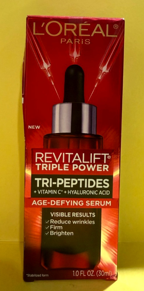 L’Oréal Revitalift Triple Power Tri-Peptides Age-Defying Serum 1Oz No date dmg