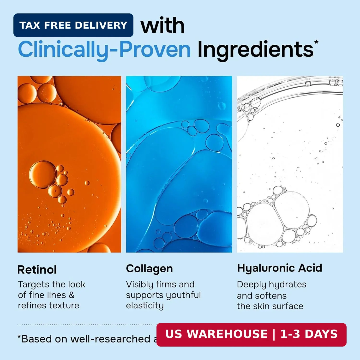 Anti-Aging Face Moisturizer with Retinol, Collagen & Hyaluronic Acid – Moisturiz