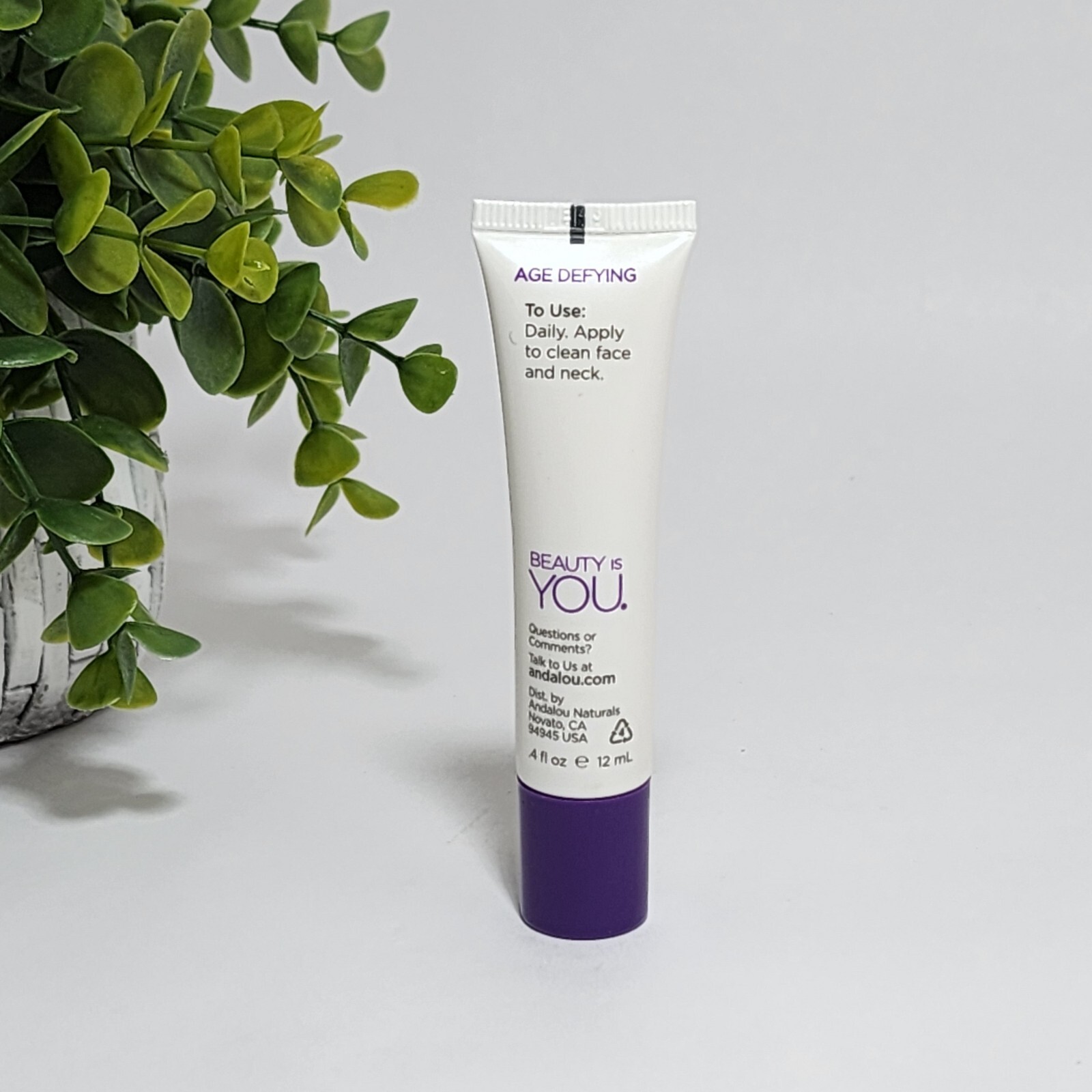 Andalou Naturals Goji Peptide Perfecting Cream Age Defying 0.4 fl oz / 12 mL