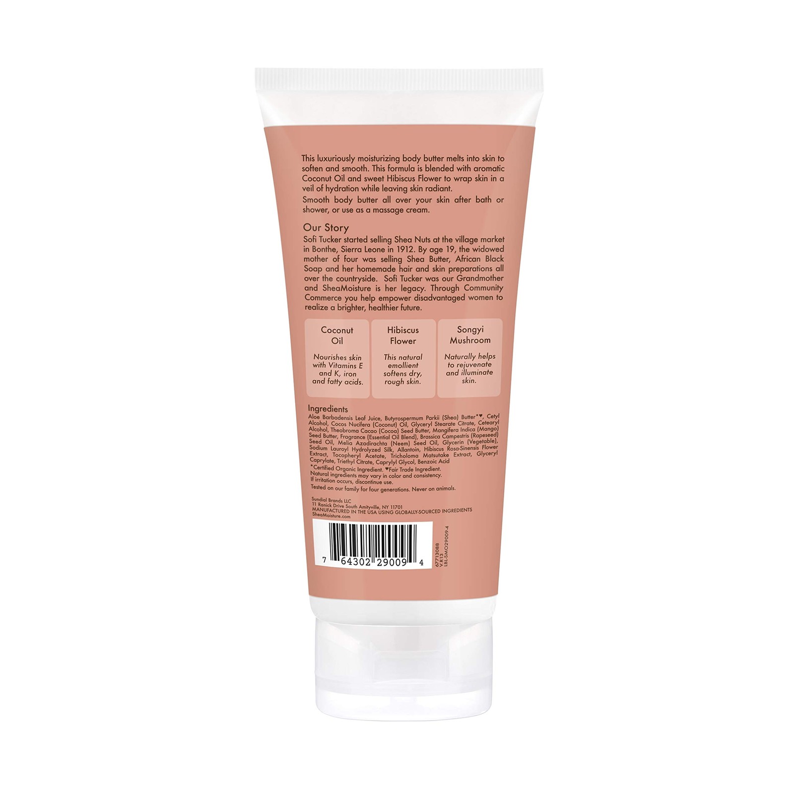 Shea Moisture Sheamoisture Coconut Hibiscus Body Butter 6 Ounce