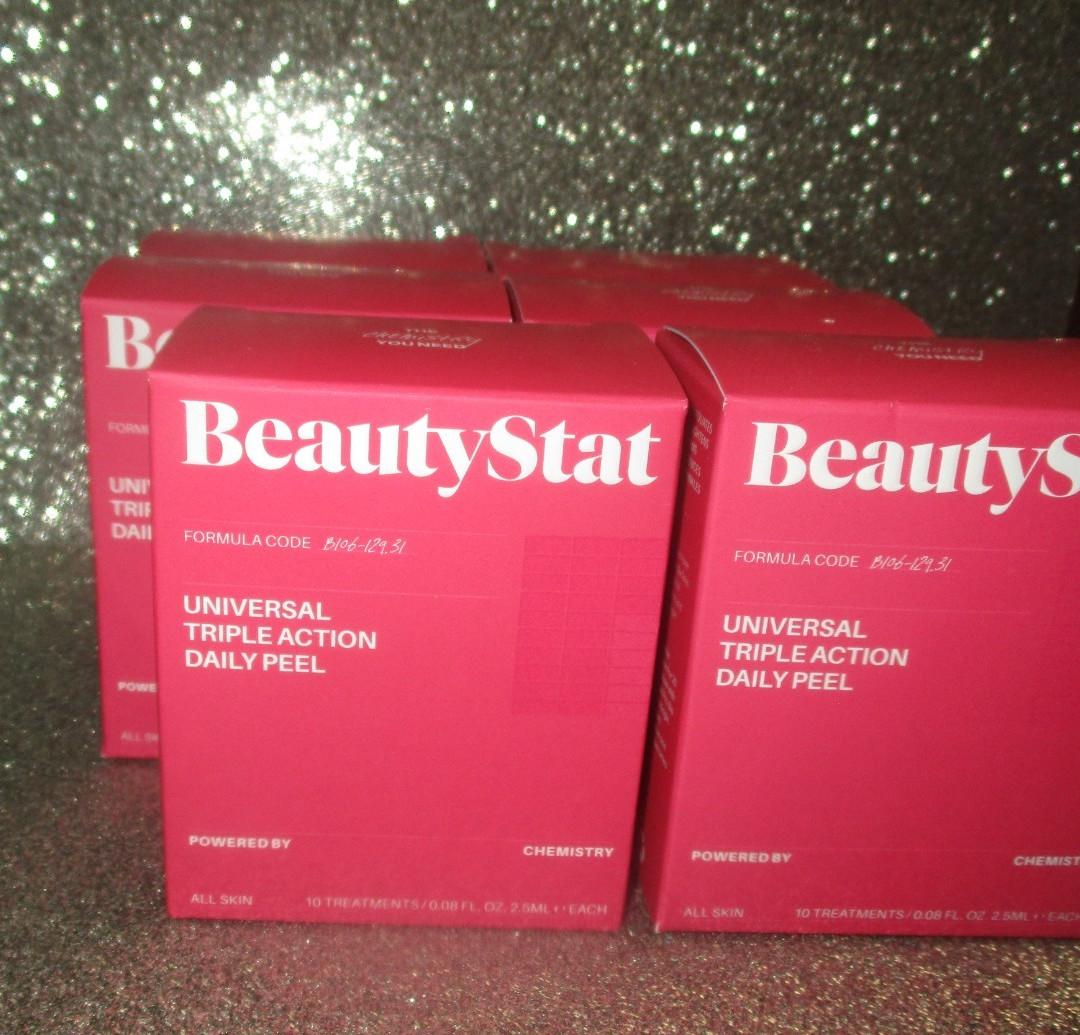 6x Beauty Stat, Universal Triple Action Daily Peel, 10 Treatments EACH NIB