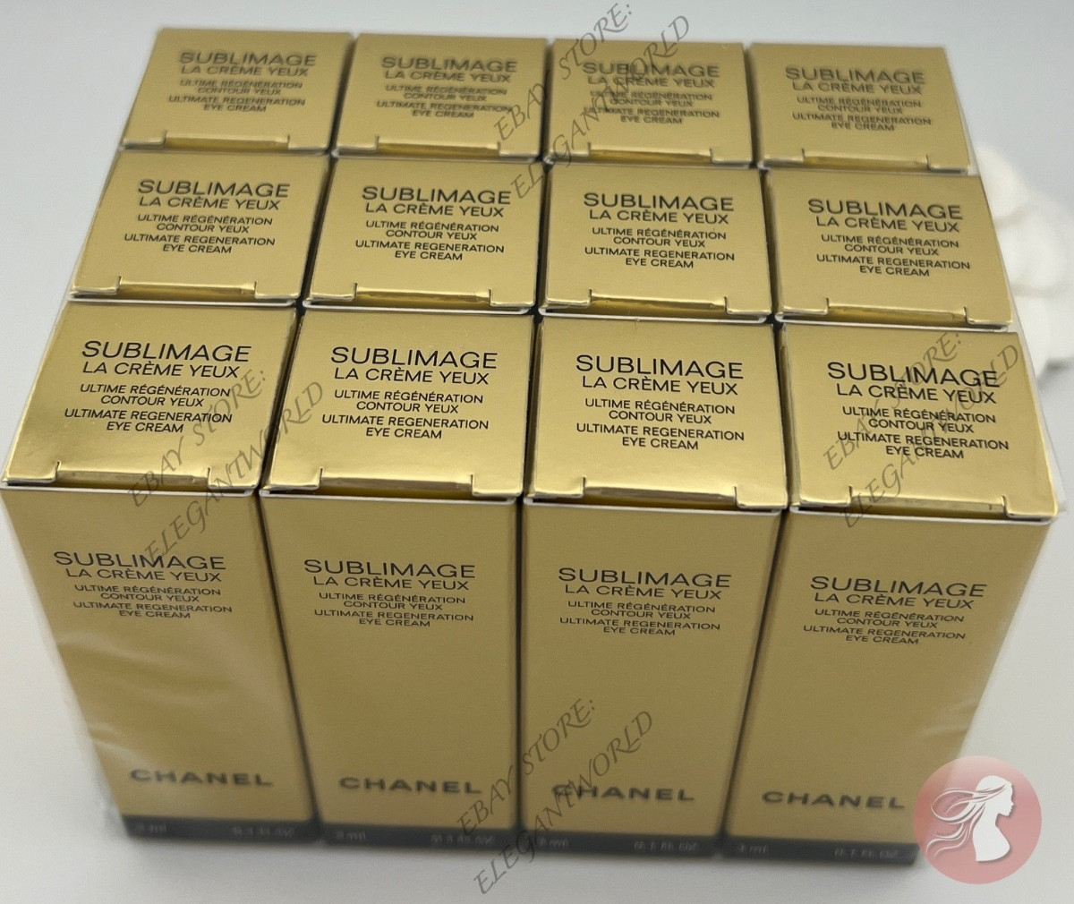 12 x Chanel Sublimage La Creme Yeux Ultimate Regeneration Eye Cream 3ml/0.1oz