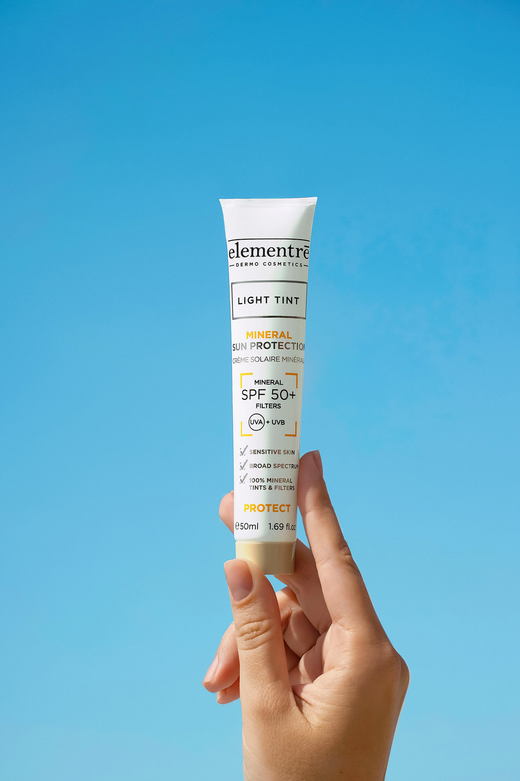 Elementre SPF 50+ Mineral Sun Protection Cream – Light Tint