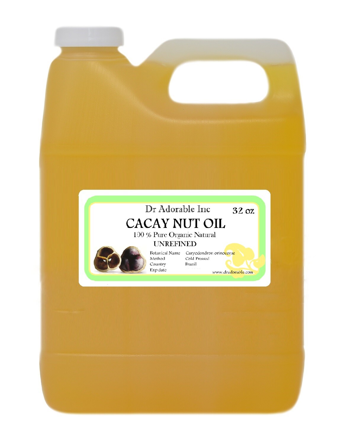 CACAY NUT OIL UNREFINED Hair Growth Skin Anti Aging Body Care Health Pure Fresh
