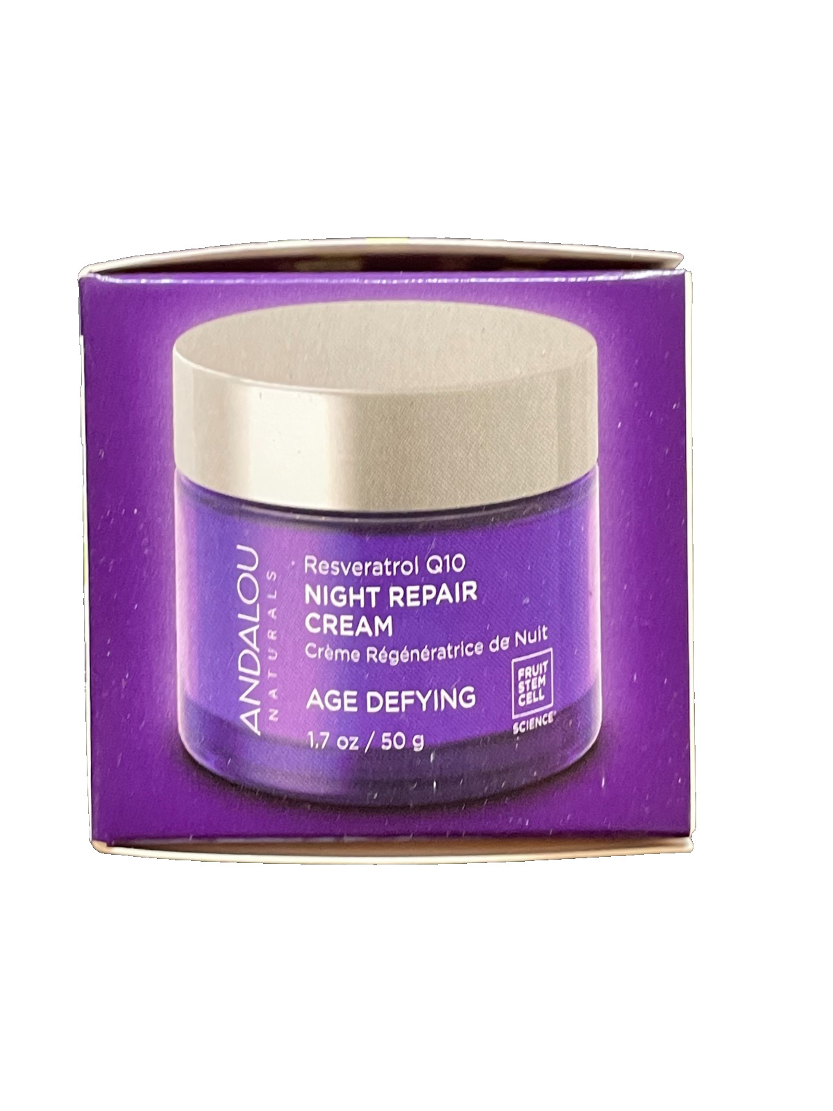 Andalou Night Repair Cream Anti Aging 1.7 oz