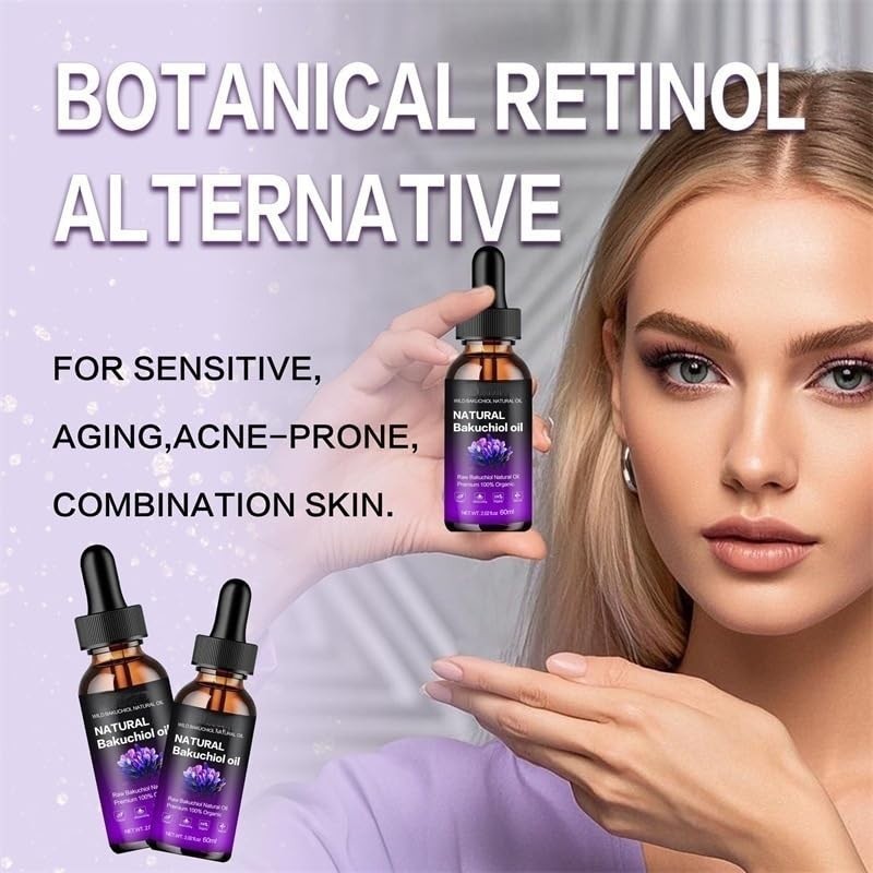 Organic Bakuchiol Oil for Face & Body Retinol Alternative 2.02 fl oz Anti-Aging