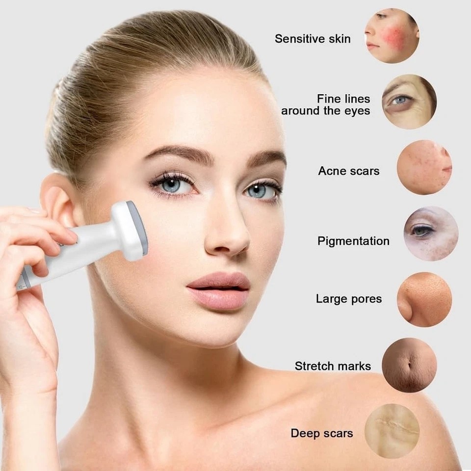 Bio Needle Derma Stamp Microneedling Tool Adjustable Needle For Body Hair Growth