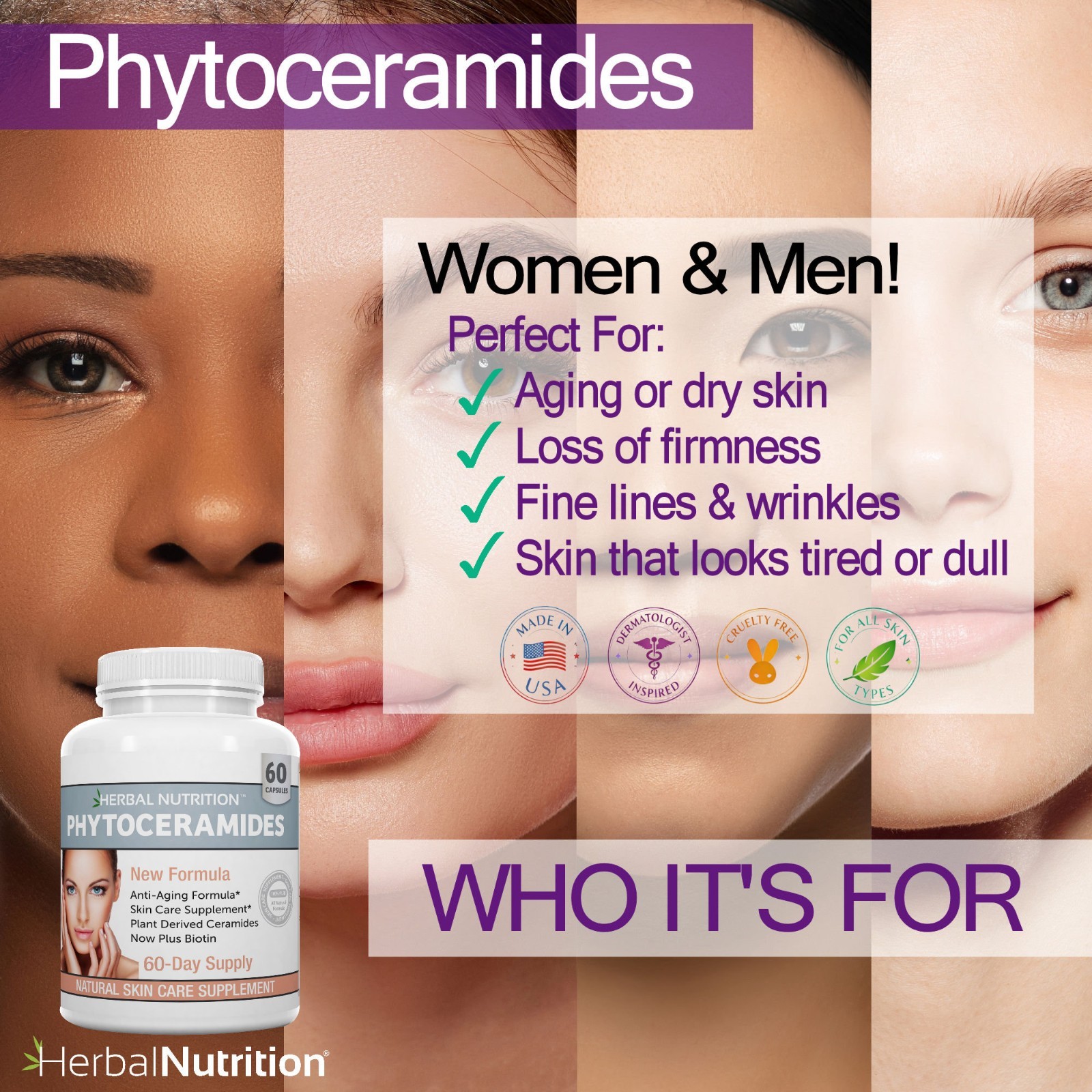 Phytoceramides Capsules Anti-Aging Product for Women & Men A Wrinkle Remover!
