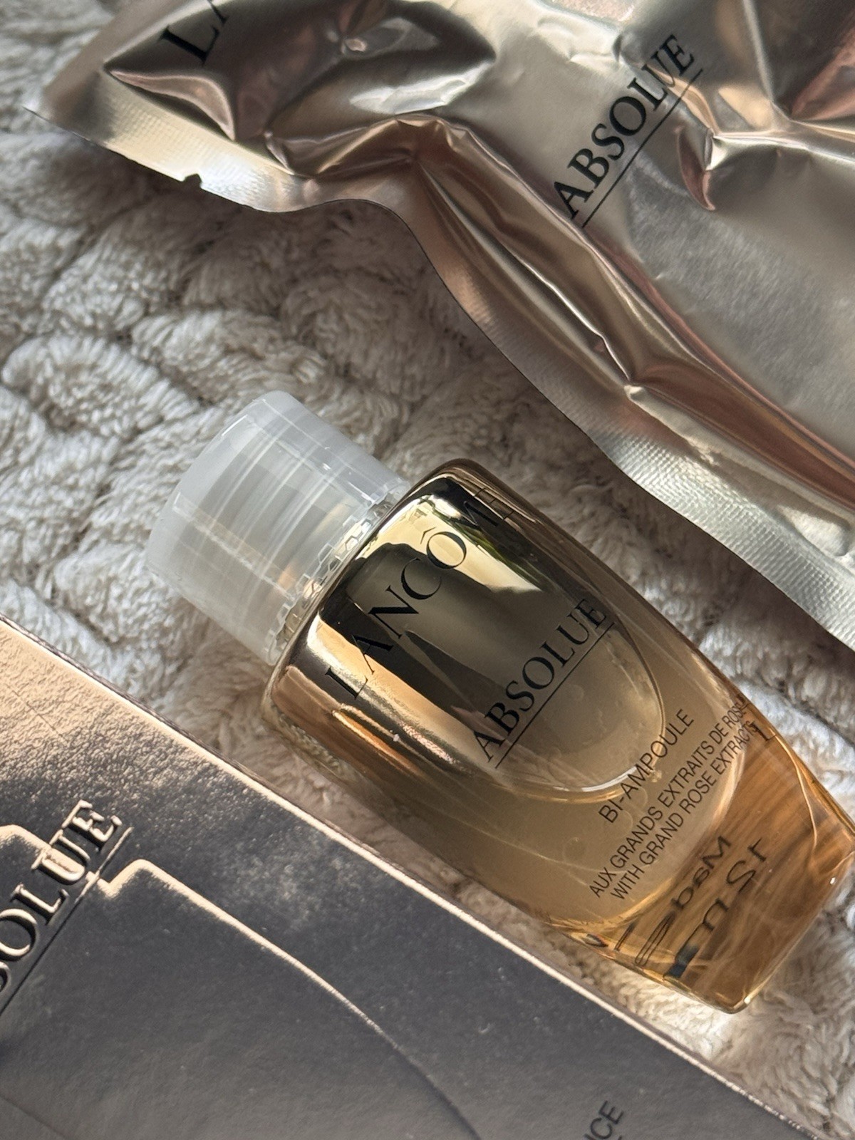 Lancome Absolue Repairing Bi-Ampoule Concentrated Anti-Aging Serum 0.4oz 12ml