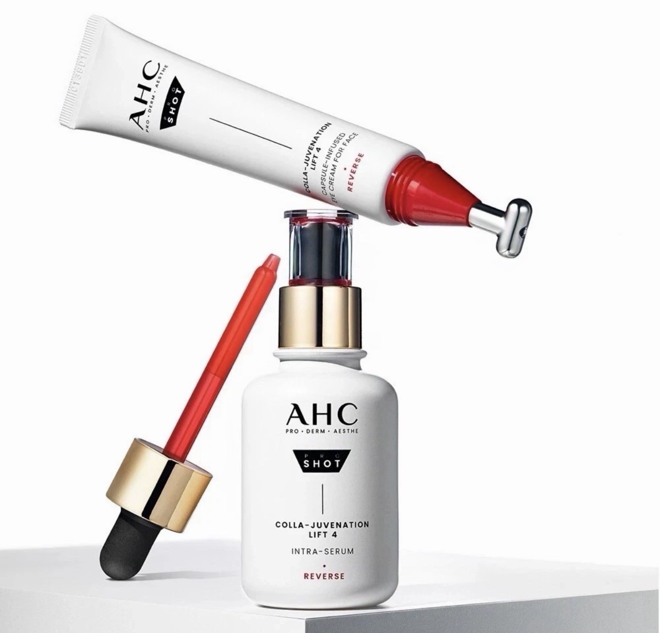 NEW AHC PRO SHOT COLLA – JUVENATION INTRA SERUM AND + EYE CREAM (1.35 OZ + 1 OZ)