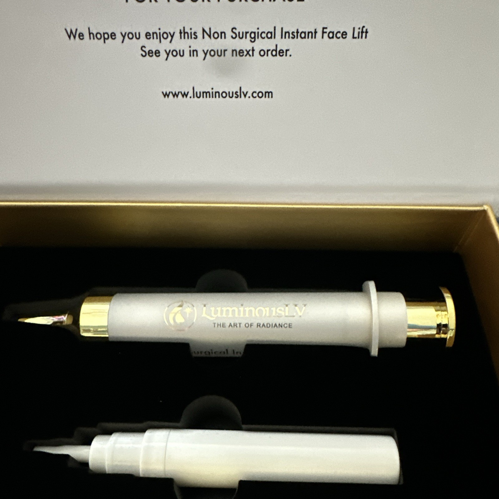 LuminousLV Non Surgical Instant Face Lift 2 in 1 Signature Edition 0.46 oz x2
