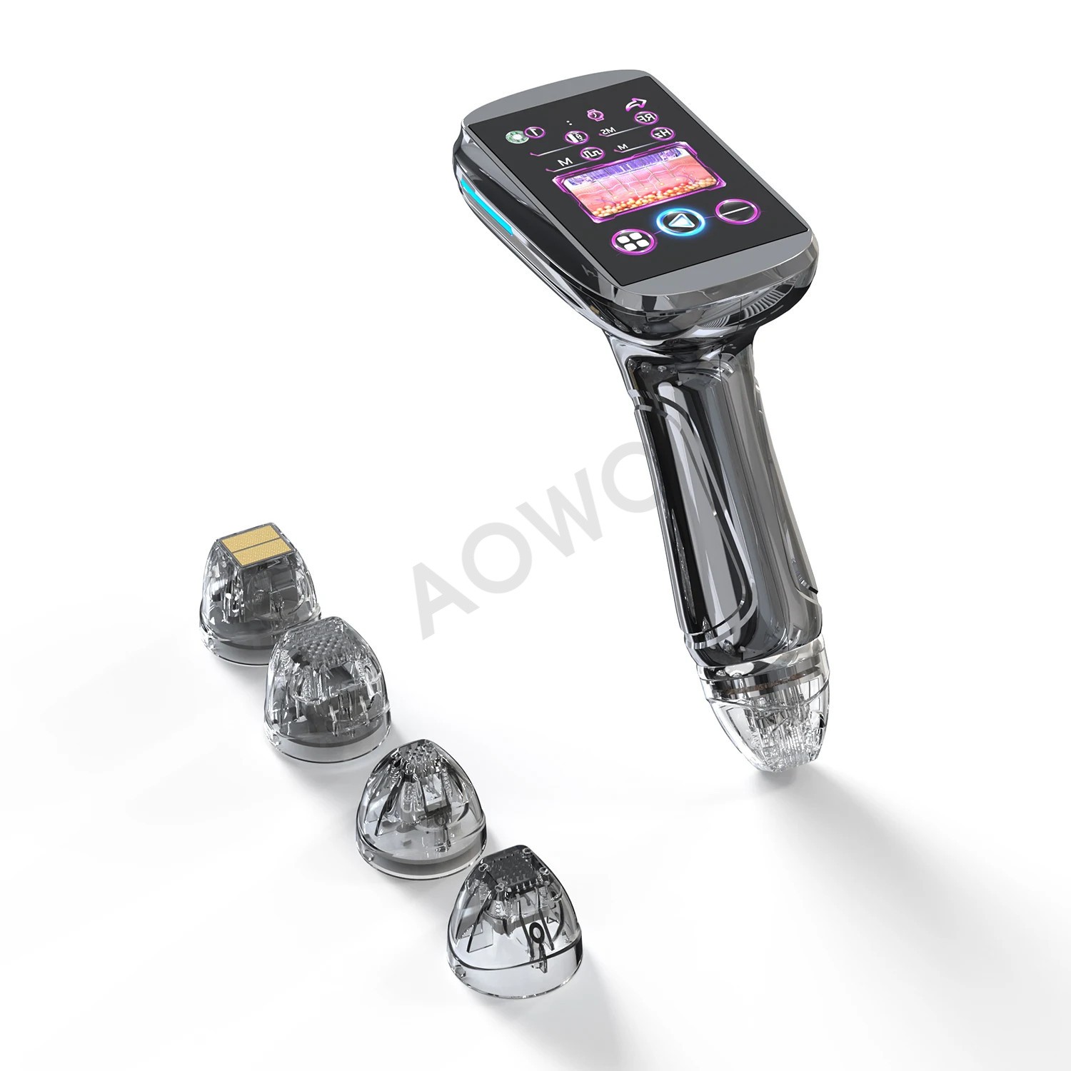 A68 Pro Handheld 4 tips Fractional Gold RF Microneedle Wrinkle Removal Device