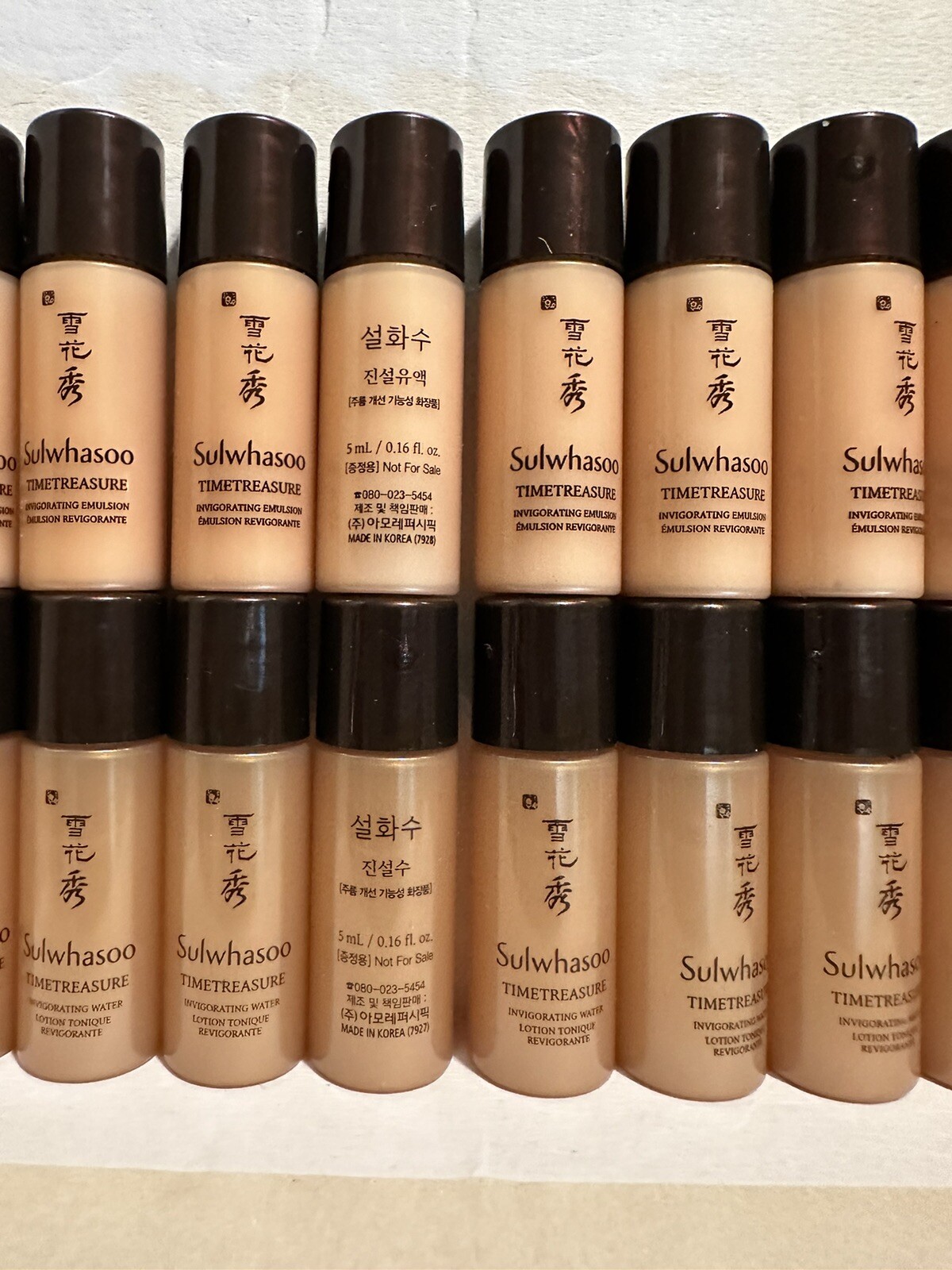 Sulwhasoo Timetreasure Invigorating 5ml Water (5pcs) + Emulsion (5pcs) 10pcs New
