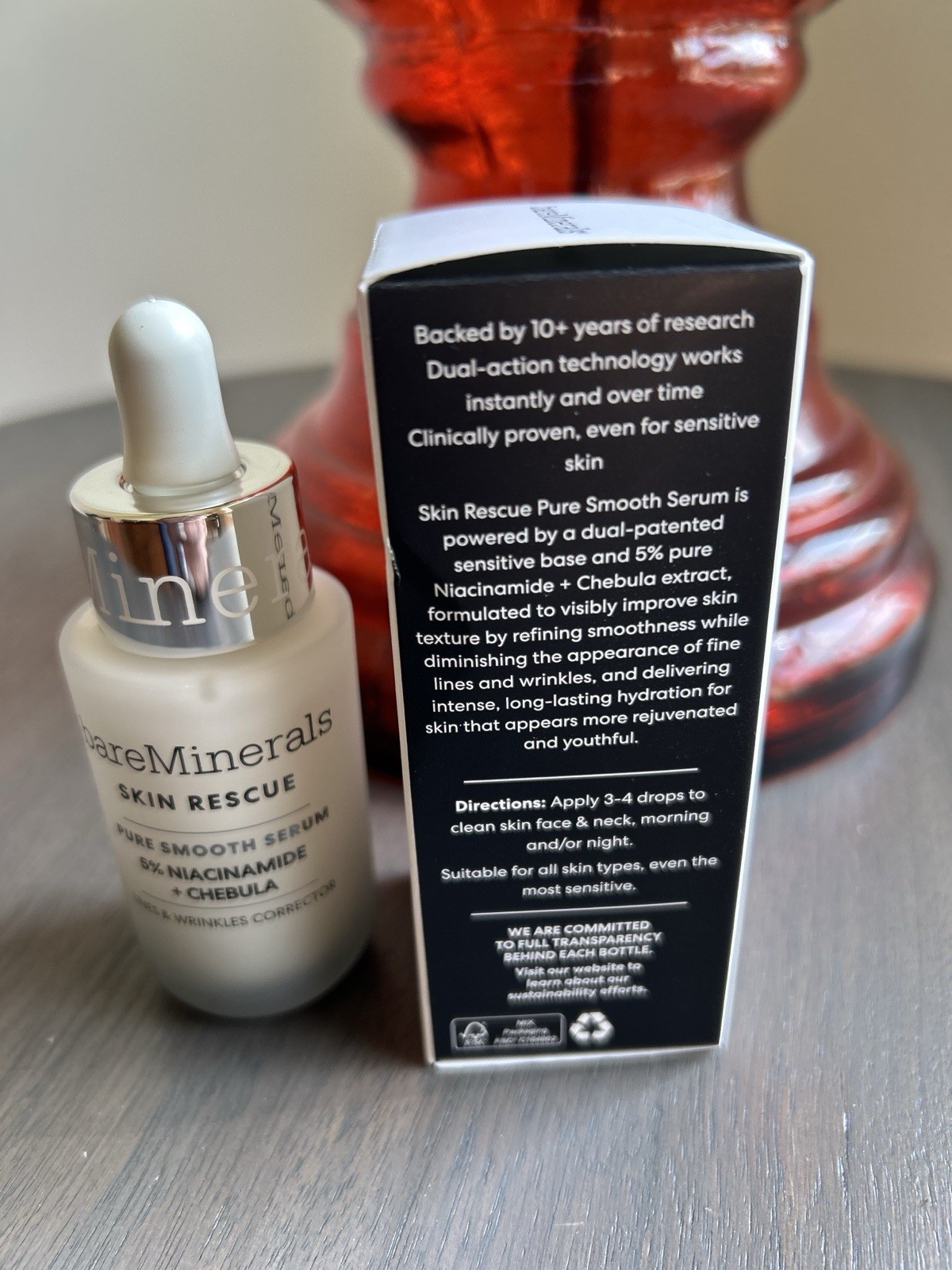 Bare Minerals Skin Rescue Pure Serum 1 FL OZ Skin Care, Anti-Aging Women & Men