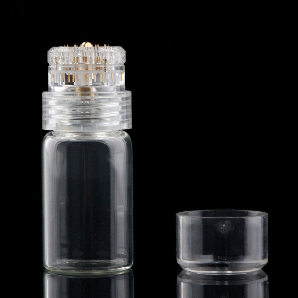 New 1Pcs 20 Pins 0.25~1.5mm Derma Roller With bottle Anti-Wrinkle Ant-Aging Tool