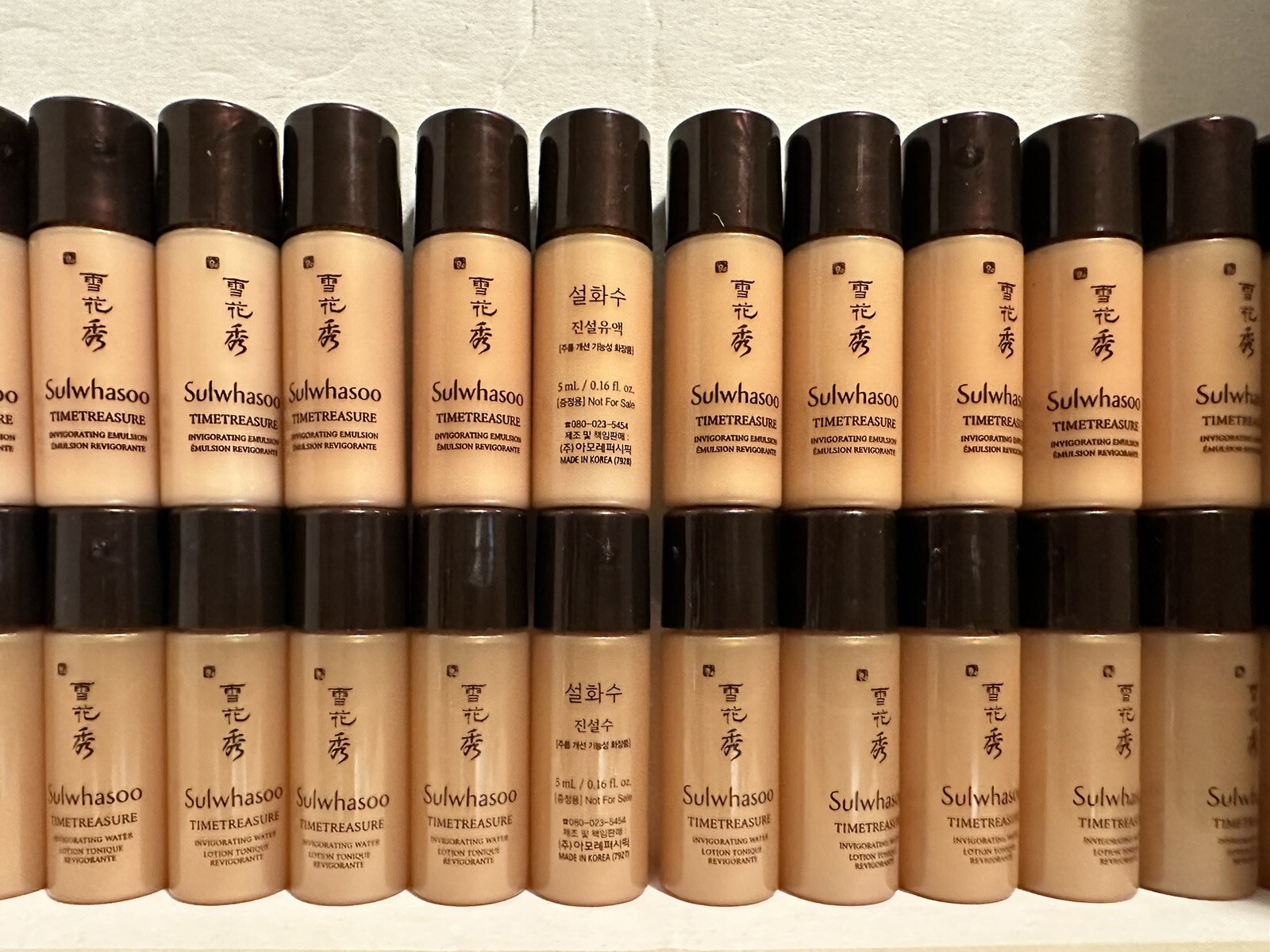 Sulwhasoo Timetreasure Invigorating 5ml Water (5pcs) + Emulsion (5pcs) 10pcs New