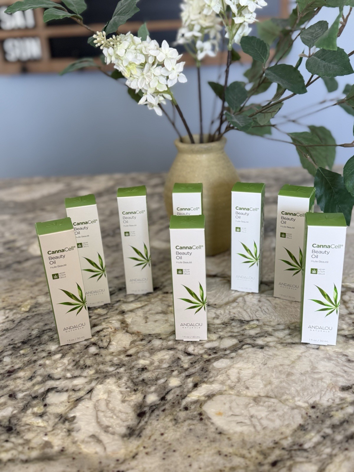 Andalou Naturals CannaCell Beauty Oil Lot Of 8 All New In Box $160 Retail