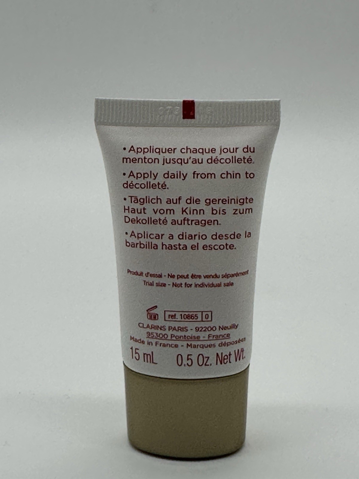 Pack of 4 – Clarins Extra-Firming Neck Anti-Wrinkle Cream – 0.5 Oz NWOB
