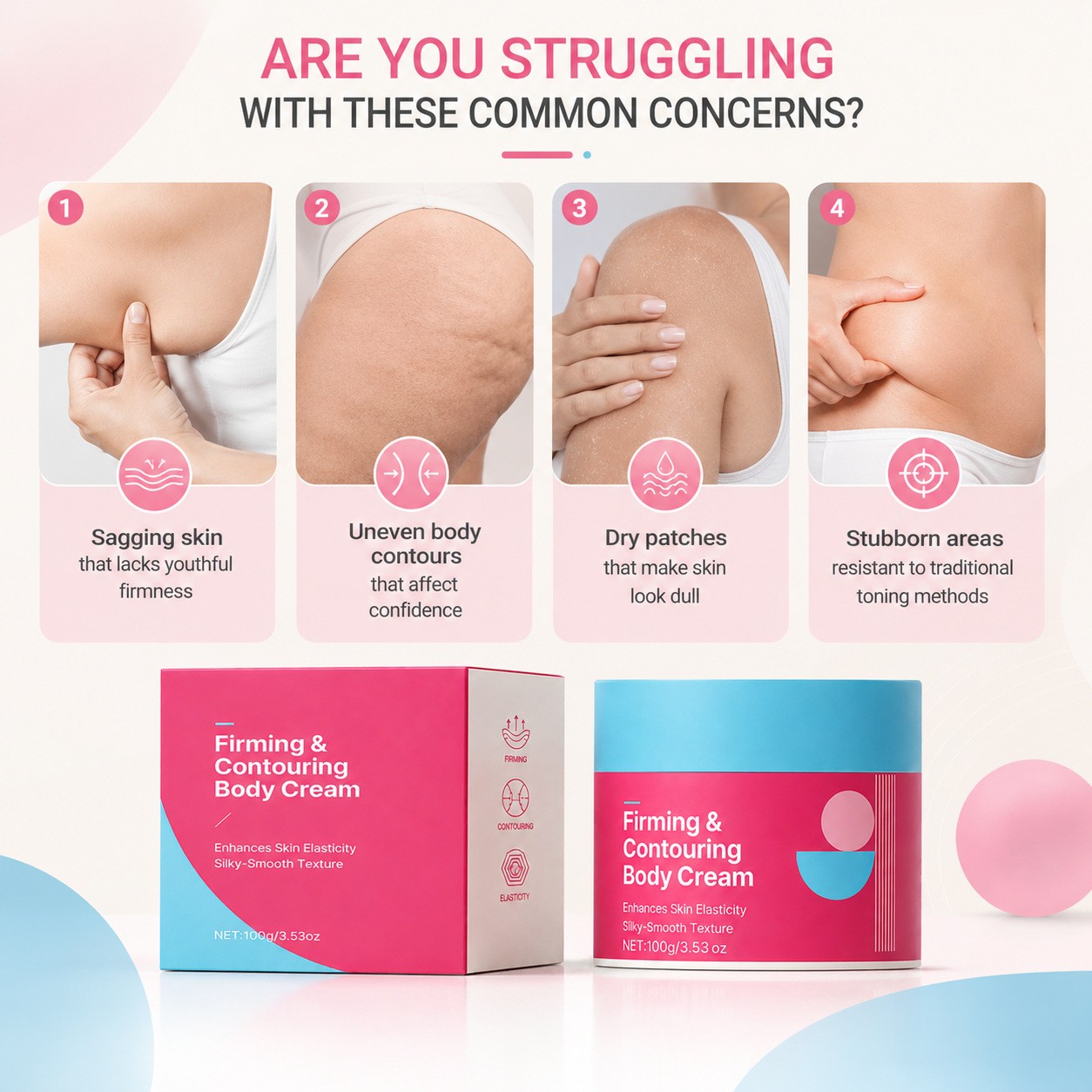 Firming & Shaping Body Cream 100g Skin Toning Moisturiser