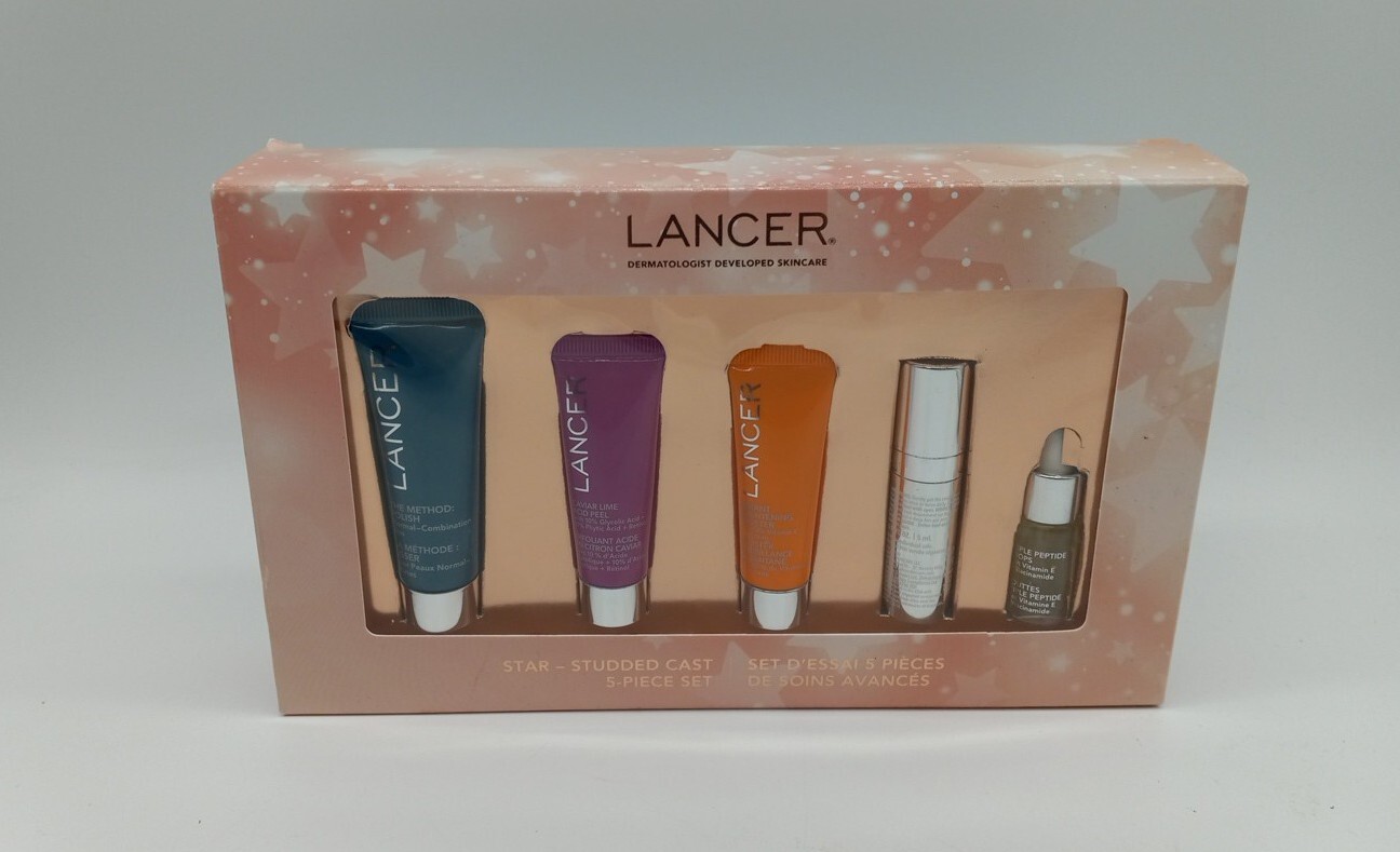 Lancer Star Studded 5 Piece Set Skincare The Method Peptide Drops Booster Eye
