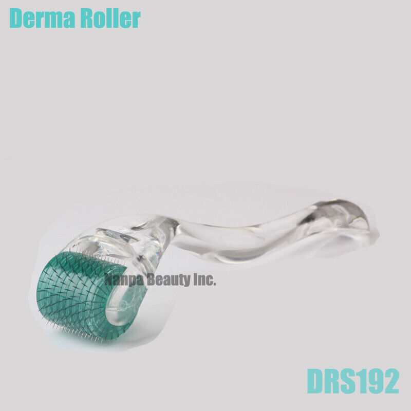 DERMA SKIN ROLLER 192 PINS TITANIUM THERAPY ANTI AGEING HAIR LOSS DEVICE USA