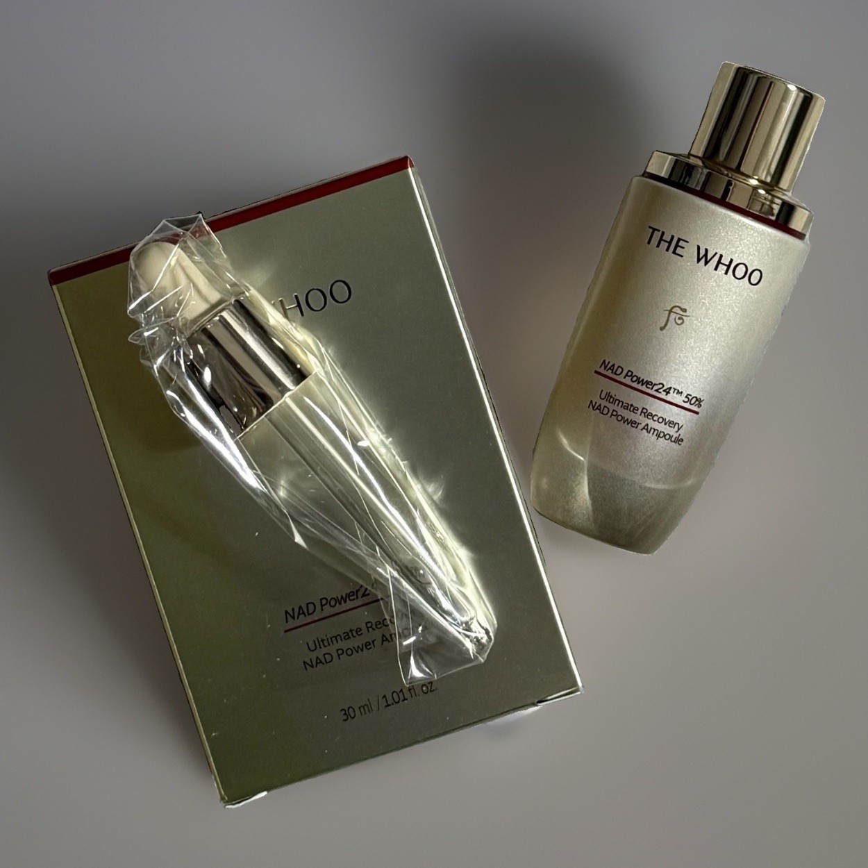 BNIB THE WHOO Ultimate Recovery NAD Power Ampoule Luxury KBeauty 1 oz