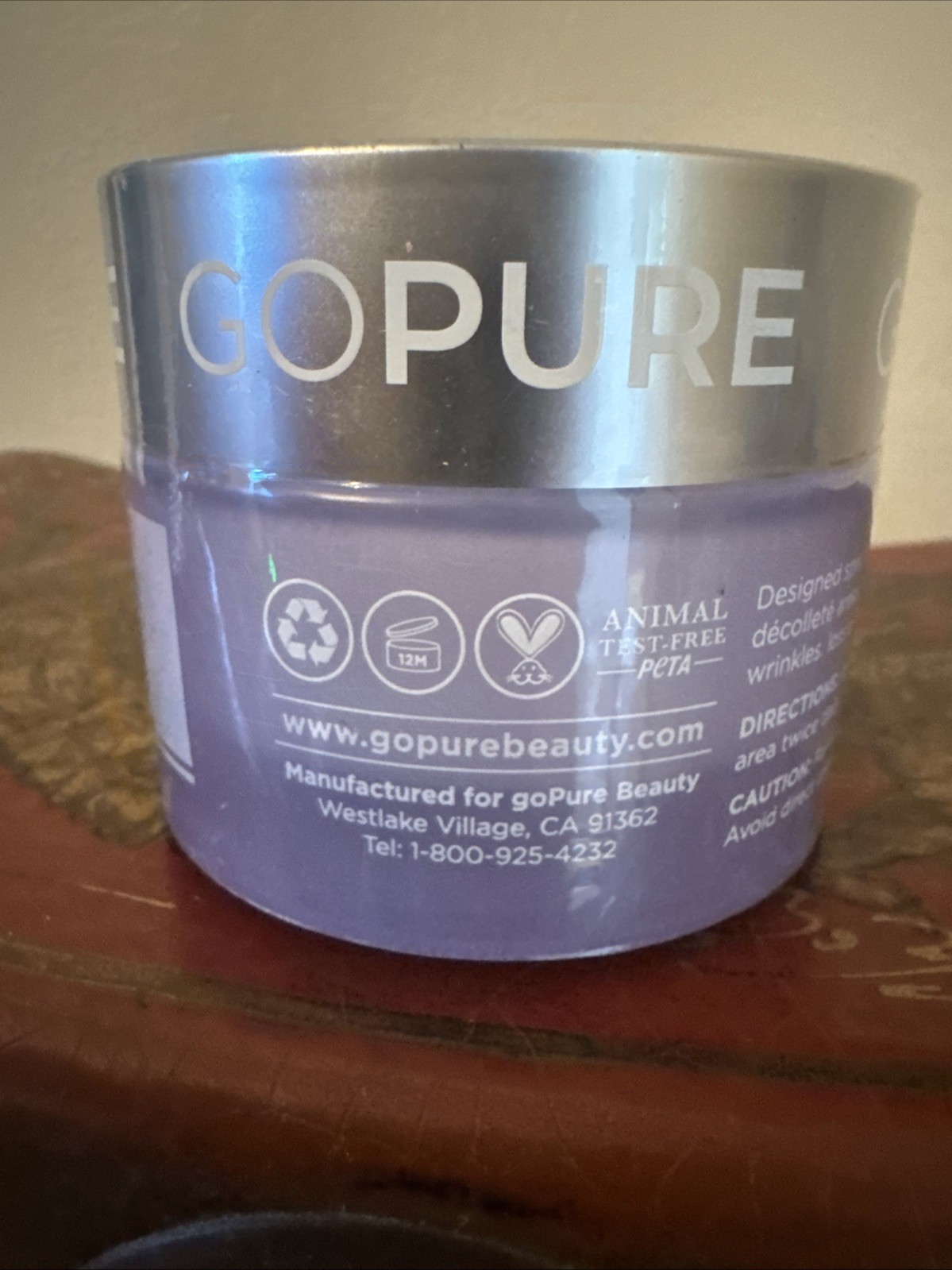 goPure Tighten & Lift Neck Cream 1.7 fl oz EXP 12/28