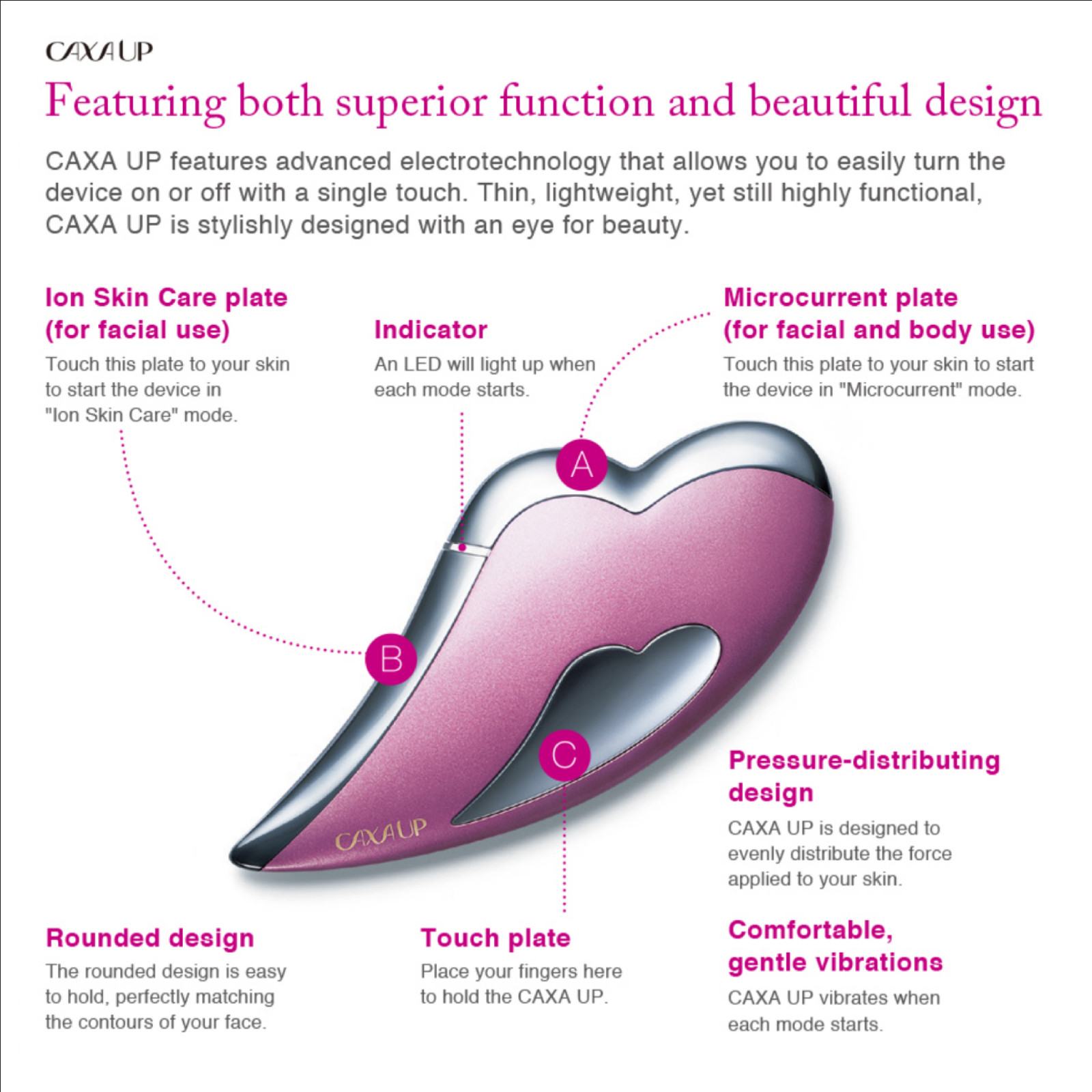 CAXA UP Heart Face Lifting Beauty Device, K-Beauty + Kahi Essence